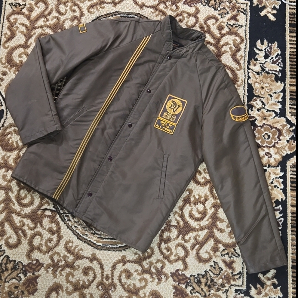 Retro Windbreaker Athletic Hockey Jacket Coach Drayton Valley